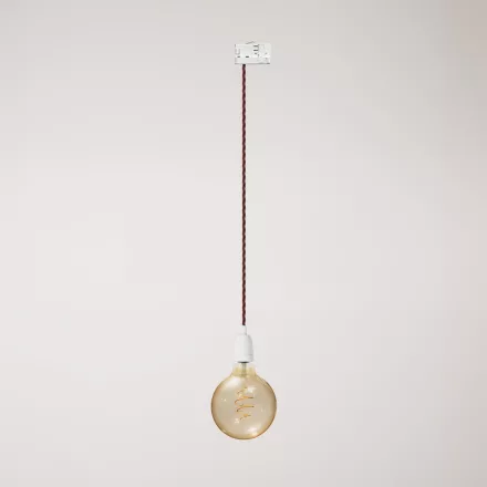 Vintage lamp with porcelain coating
