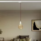 Vintage lamp with porcelain coating