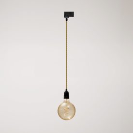 Vintage lamp with porcelain coating