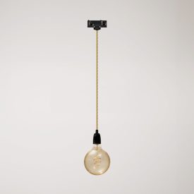 Vintage lamp with porcelain coating