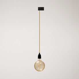 Vintage lamp with porcelain coating