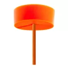  Suspended lamp with textile cable and silicone details - Made in Italy - With bulb included