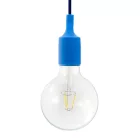  Suspended lamp with textile cable and silicone details - Made in Italy - With bulb included