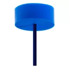 Suspended lamp with textile cable and silicone details - Made in Italy - With bulb included