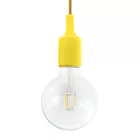  Suspended lamp with textile cable and silicone details - Made in Italy - With bulb included