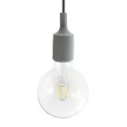  Suspended lamp with textile cable and silicone details - Made in Italy - With bulb included
