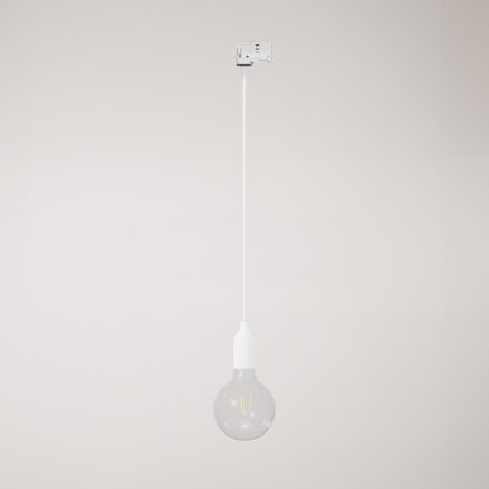 Silicone track pendant lamp with textile cable