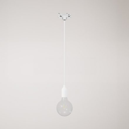Silicone track pendant lamp with textile cable