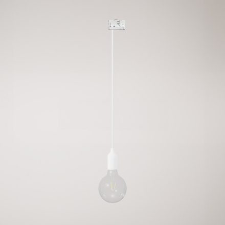 Silicone track pendant lamp with textile cable