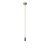  Colorful silicone hanging lamp with fabric cable
