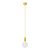  Colorful silicone hanging lamp with fabric cable