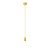  Colorful silicone hanging lamp with fabric cable