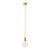  Colorful silicone hanging lamp with fabric cable