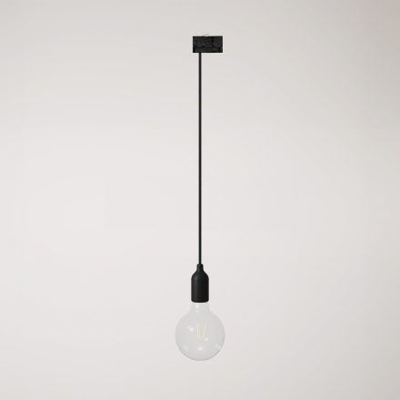 Silicone track pendant lamp with textile cable