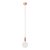  Colorful silicone hanging lamp with fabric cable