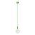  Colorful silicone hanging lamp with fabric cable