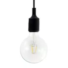  Suspended lamp with textile cable and silicone details - Made in Italy - With bulb included