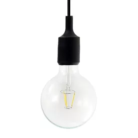    Suspended lamp with textile cable and silicone details - Made in Italy - With bulb included