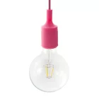  Suspended lamp with textile cable and silicone details - Made in Italy - With bulb included