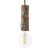 Suspended lamp with XL marine cord and large bark lamp holder – Made in Italy – Bulb included