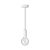 Hanging lamp XL with 16 mm marine cord painted wood details - Made in Italy - Bulb included