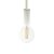 Suspended lamp 2XL with 24 mm marine rope, painted wood details - Made in Italy - Bulb included