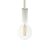  Hanging lamp 2XL 24mm with marine cord painted wood details - Made in Italy - Bulb included