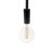  Hanging lamp 2XL 24mm with marine cord painted wood details - Made in Italy - Bulb included