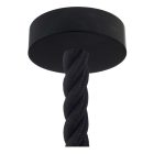 3XL Pendant lamp with 30 mm marine cord and painted wood details - Made in Italy - Bulb included