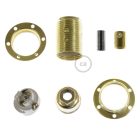 Double sleeve metal E14 lamp holder set for lampshades