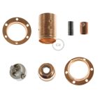 Double sleeve metal E14 lamp holder set for lampshades