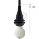 Double sleeve, thermoplastic E14 lamp holder set for lampshades