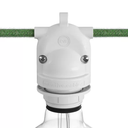 EIVA-2, 2-way E26 socket suitable for damp locations