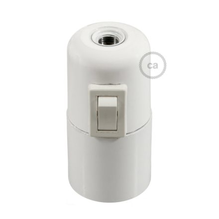 Bakelite E27 lamp socket set with switch