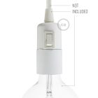 Bakelite E27 lamp socket set with switch