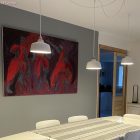 E27 metal lamp holder set with double ring nut for lampshades