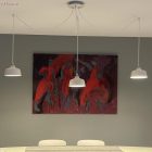 E27 metal lamp holder set with double ring nut for lampshades