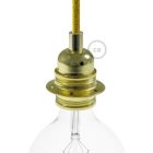 E27 metal lamp holder set with double ring nut for lampshades