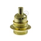 E27 metal lamp holder set with double ring nut for lampshades