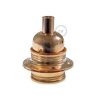 E27 metal lamp holder set with double ring nut for lampshades