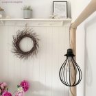 E27 metal lamp holder set with double ring nut for lampshades