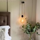 E27 metal lamp holder set with double ring nut for lampshades