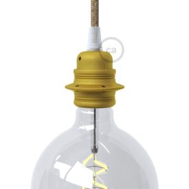   E27 metal lamp holder set with double ring nut for lampshades