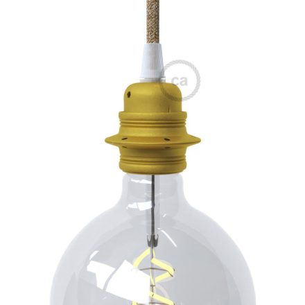 E27 metal lamp holder set with double ring nut for lampshades