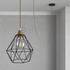 E27 metal lamp holder set with double ring nut for lampshades