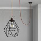 E27 metal lamp holder set with double ring nut for lampshades