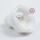 45° heat-softening plastic wall or ceiling lamp holder