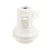 Double-sleeve, thermoplastic E27 lamp socket set for lampshades with switch