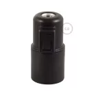 Thermoplastic E27 lamp socket set with switch