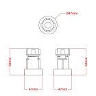 E27 black heat-softening plastic lamp socket for Lumet String Lights